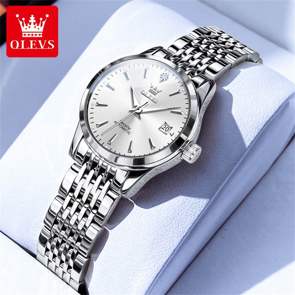 Push Button Tactile - OLEVS 6635 reloj mecánico para mujer,