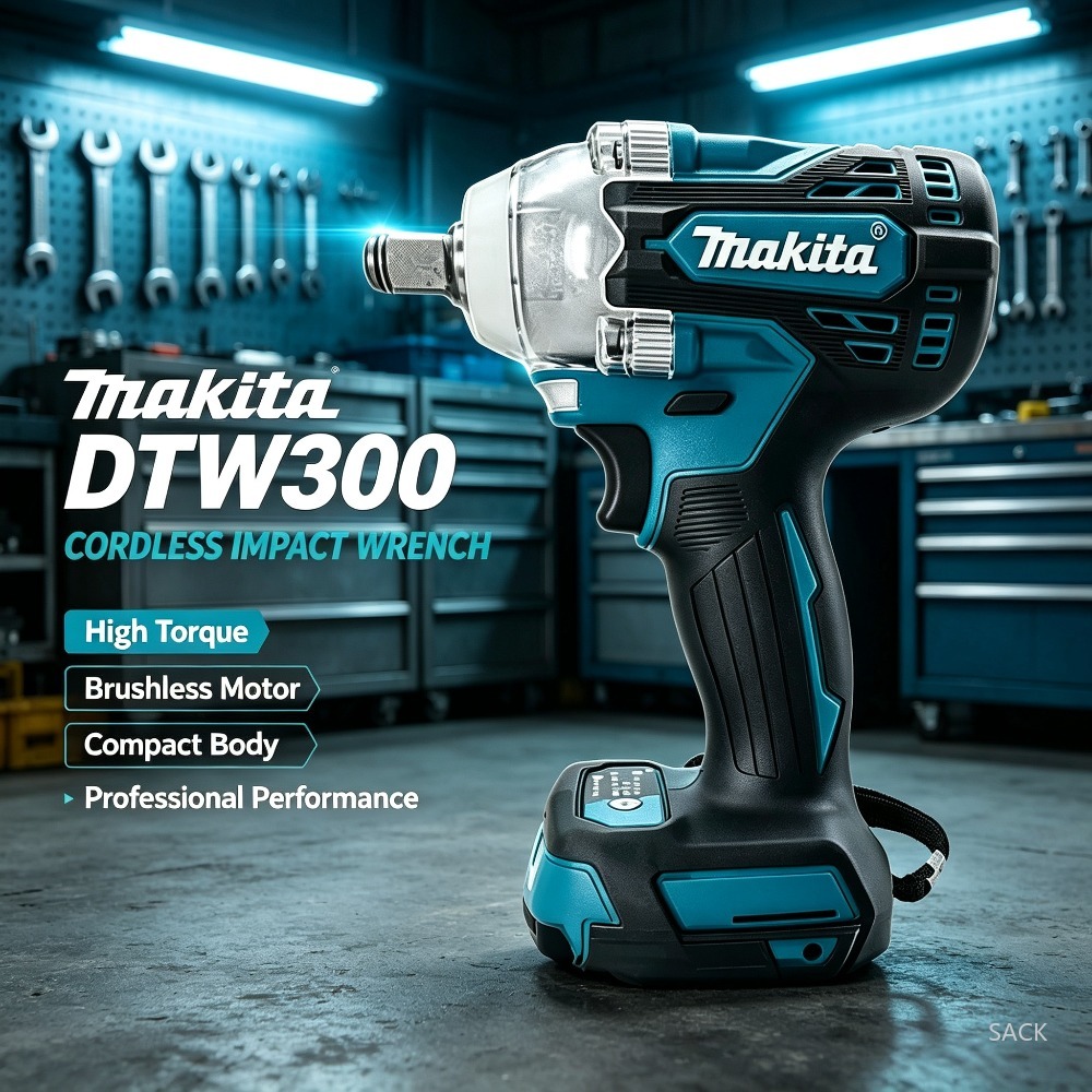 Makita Drill Dtw300 - Llave de Impacto Inalámbrica Makita DTW300