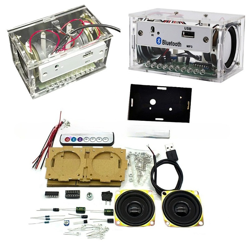 Diy Electronics Rack - Kit Electrónico de Altavoz Bluetooth para
