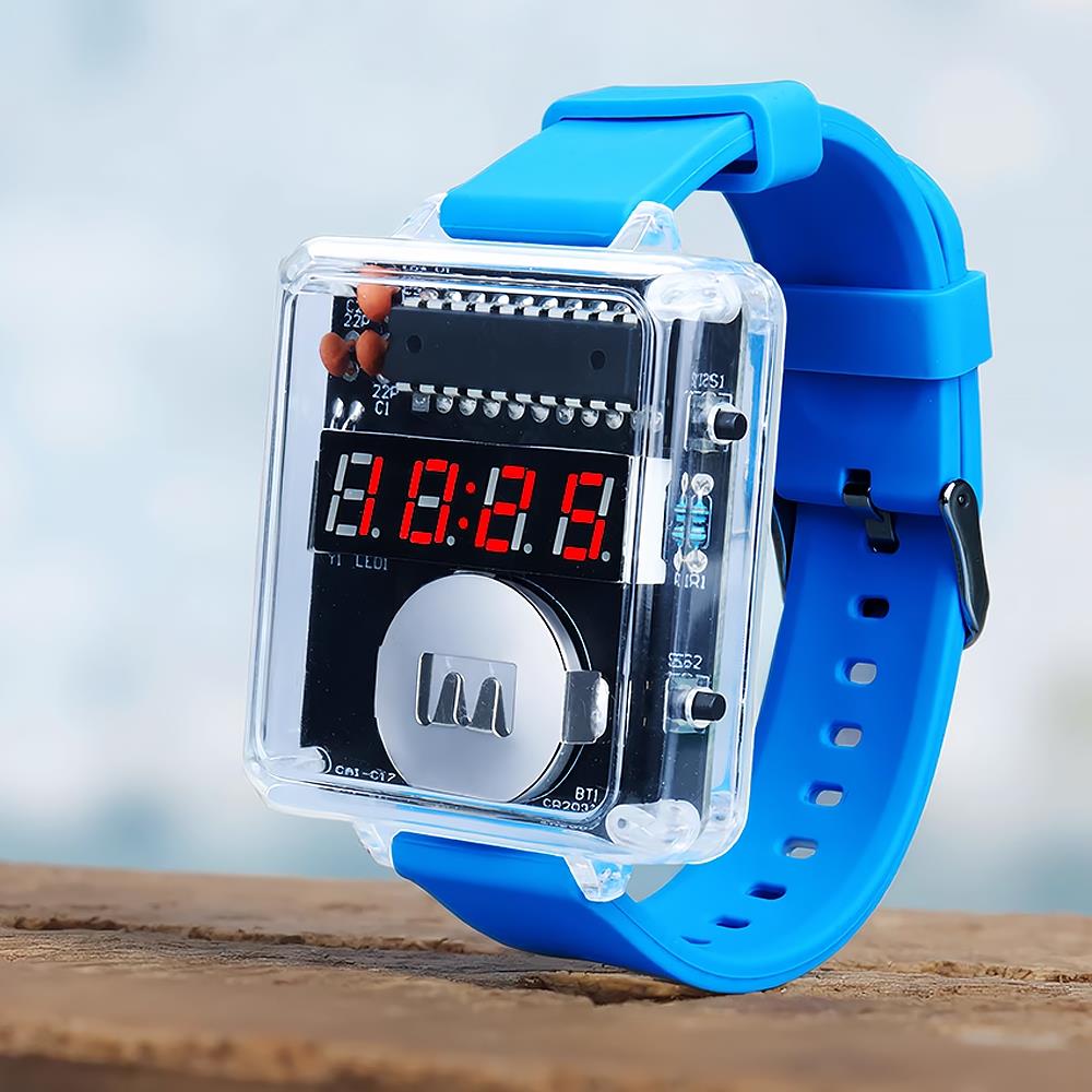 Diy Electronics Youtube - Kit de reloj electrónico LED DIY,