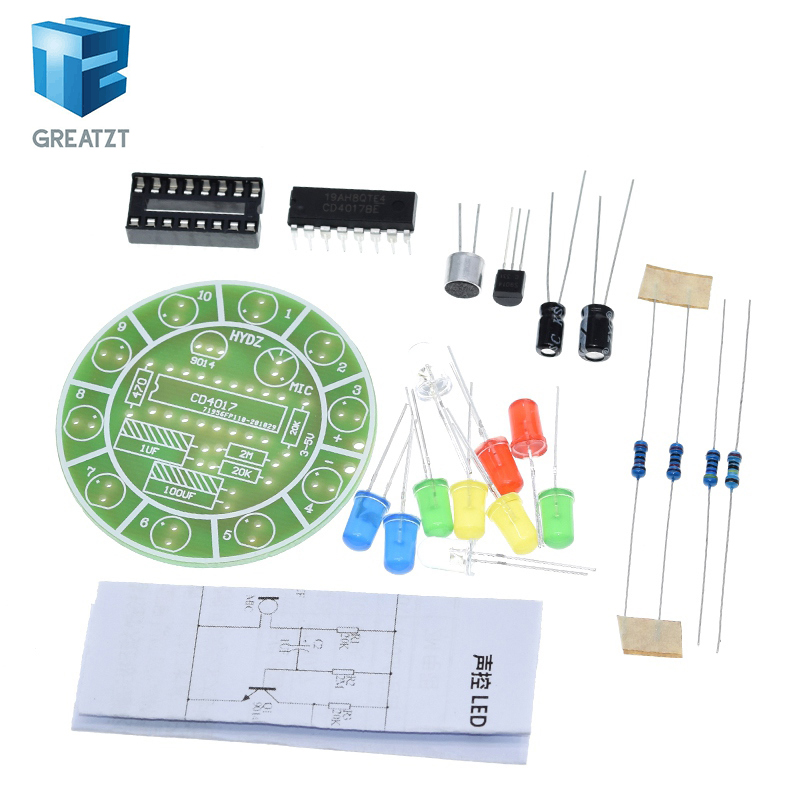 Diy Electronics Lab - GREATZT CD4017 Kit de Luces LED