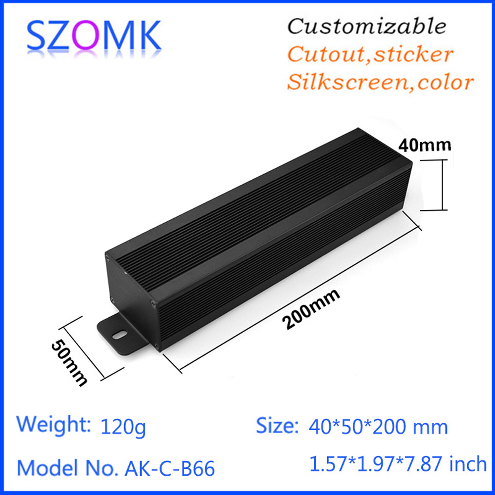 Diy Box Electronics Mall - Caja de aluminio de 40x50x200mm, caja