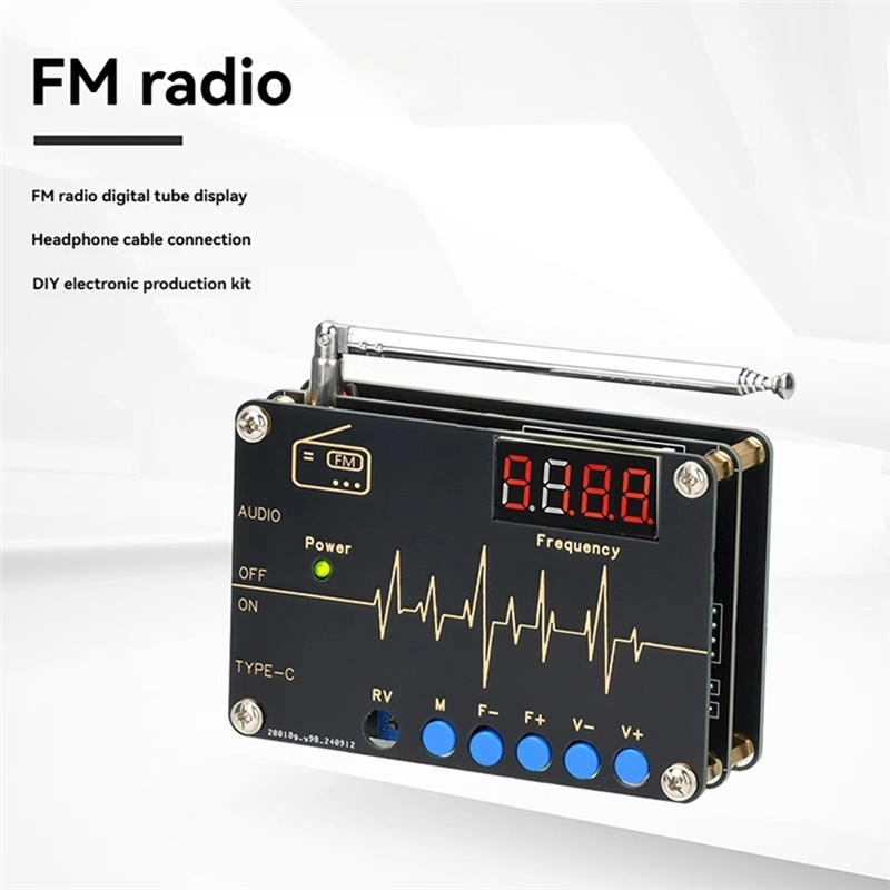 Diy Electronics Soldering Kit - A73E-RDA5807M Kit DIY de Radio FM