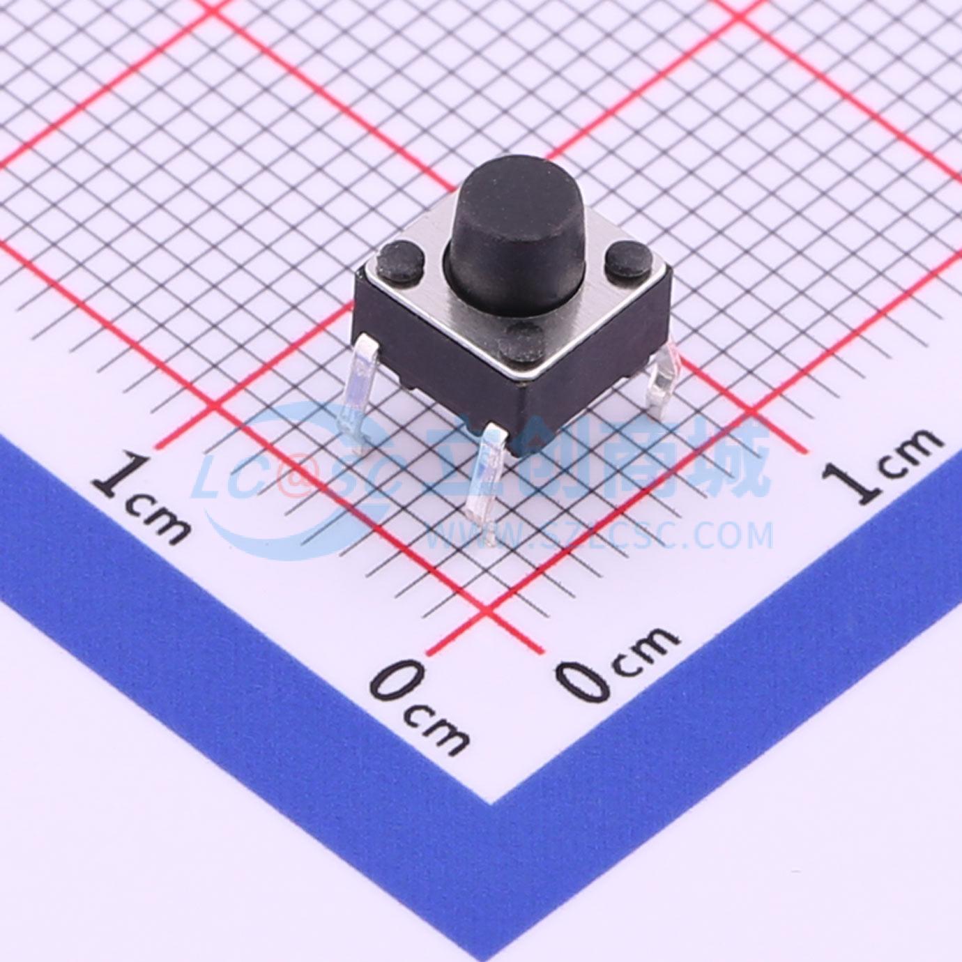 Push Button Tactile - 302 piezas TS-1095-A5B2-D1 -4P 6x6mm SPST