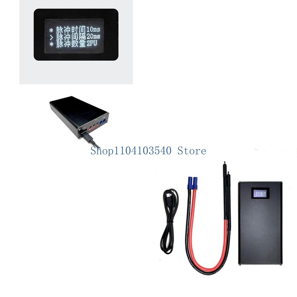 Diy Electronics Spot Welder - Soldador por puntos portátil 02DC, accesorios