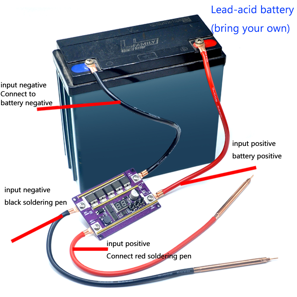 Soldador por puntos de 12V, Ki - Diy Electronics Spot Welder reseña y precio