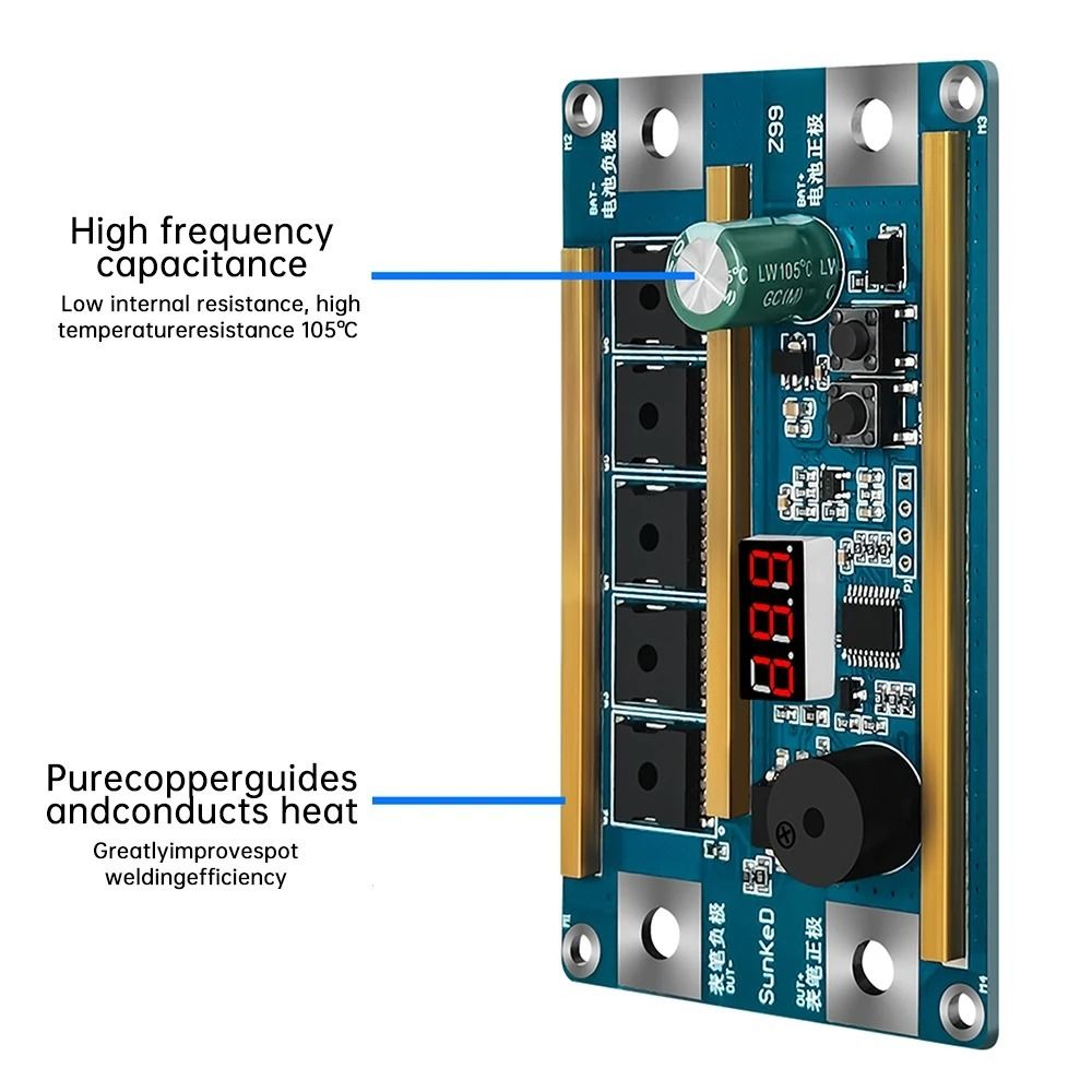 Soldadora de Puntos Portátil d - Diy Electronics Spot Welder reseña y precio