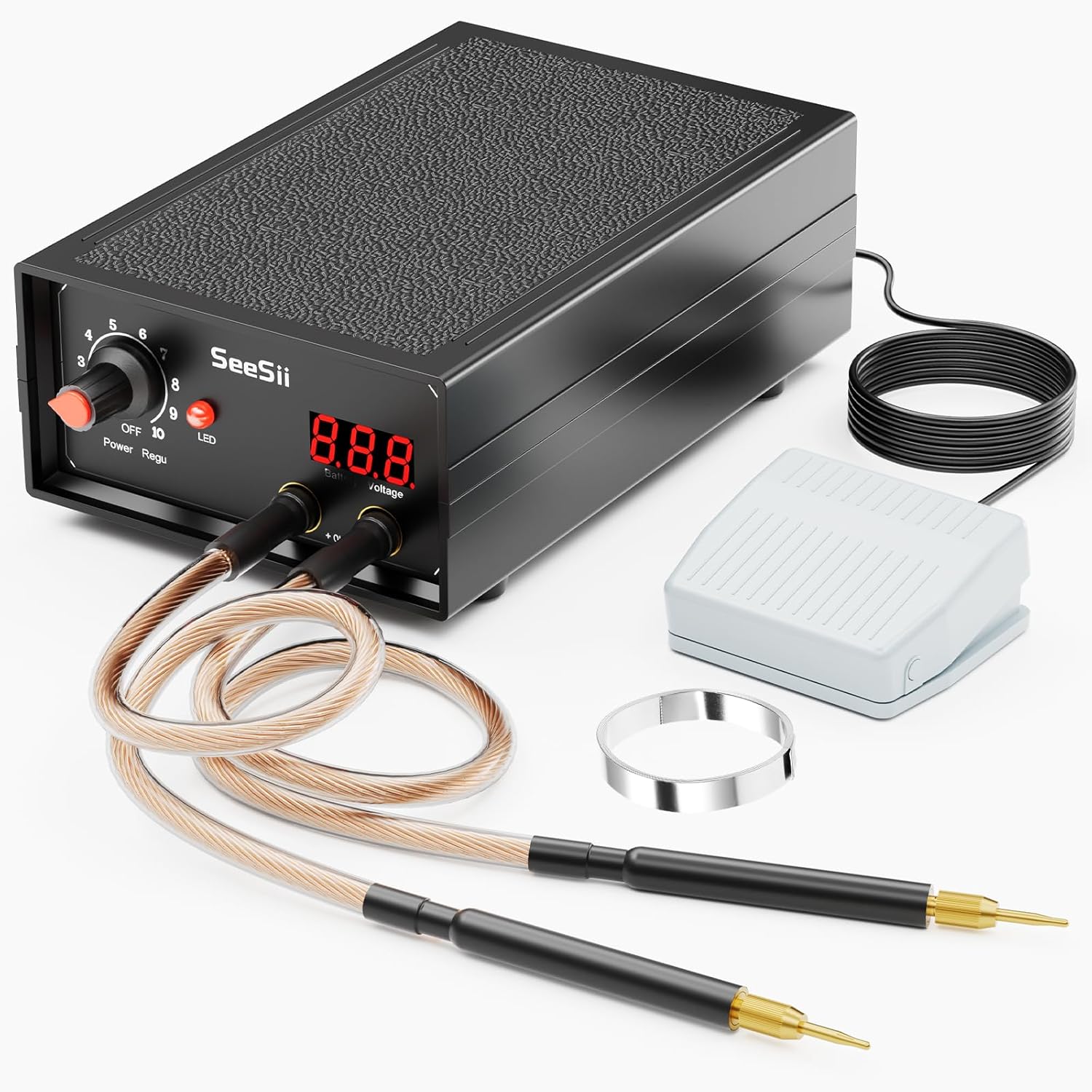 SEESII Soldador por puntos de  - Diy Electronics Spot Welder reseña y precio