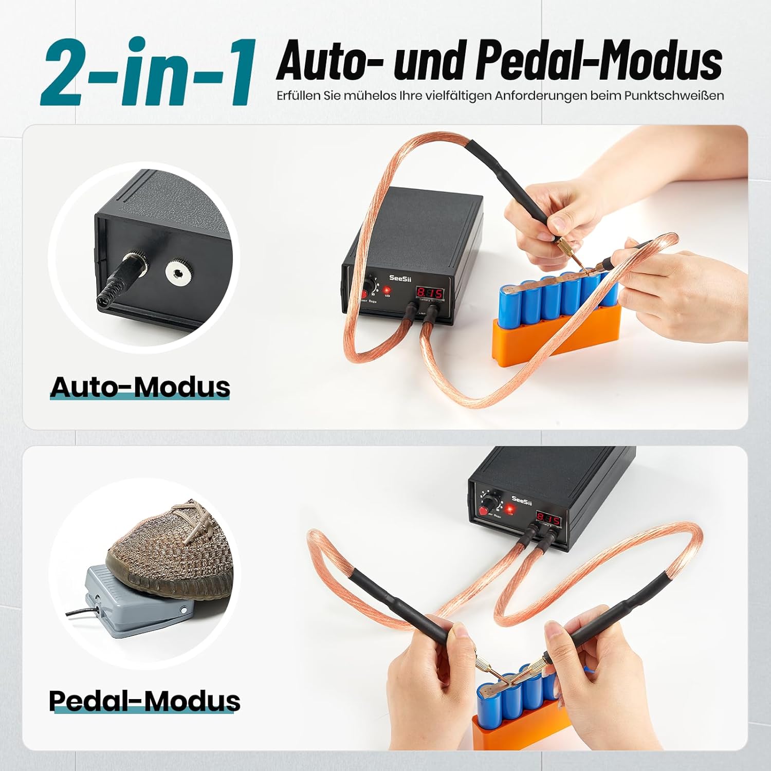 SEESII Soldador por puntos de  - Diy Electronics Spot Welder reseña y precio
