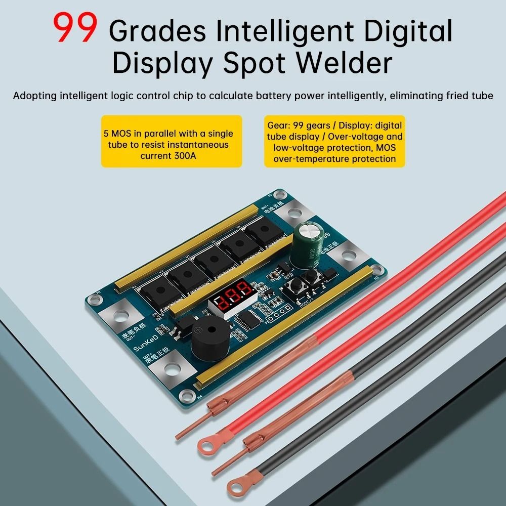 Soldadora de Puntos Portátil d - Diy Electronics Spot Welder reseña y precio