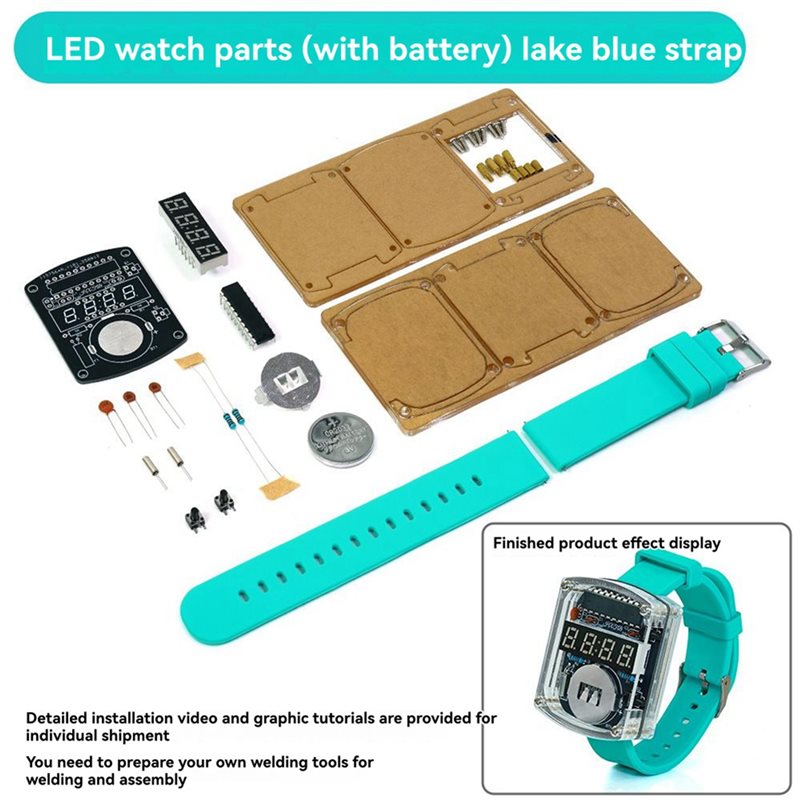 2X Kit de reloj LED DIY, reloj - Diy Electronics Project Kit reseña y precio