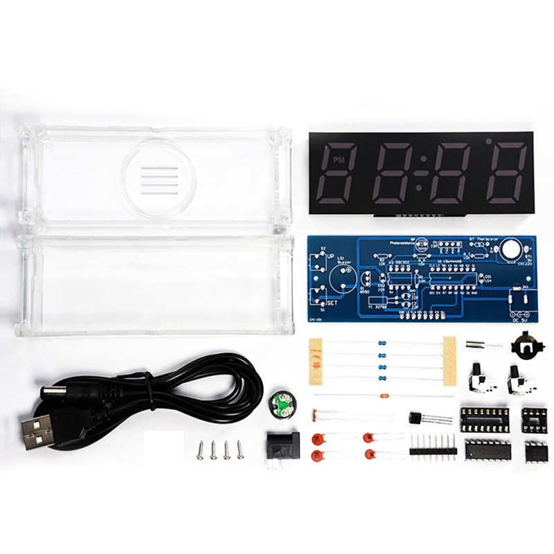 Kit de reloj DIY de tubo Digit - Diy Electronics Youtube reseña y precio