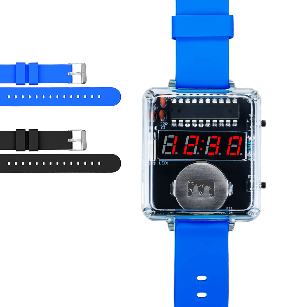 Kit de reloj electrónico LED D - Diy Electronics Youtube reseña y precio