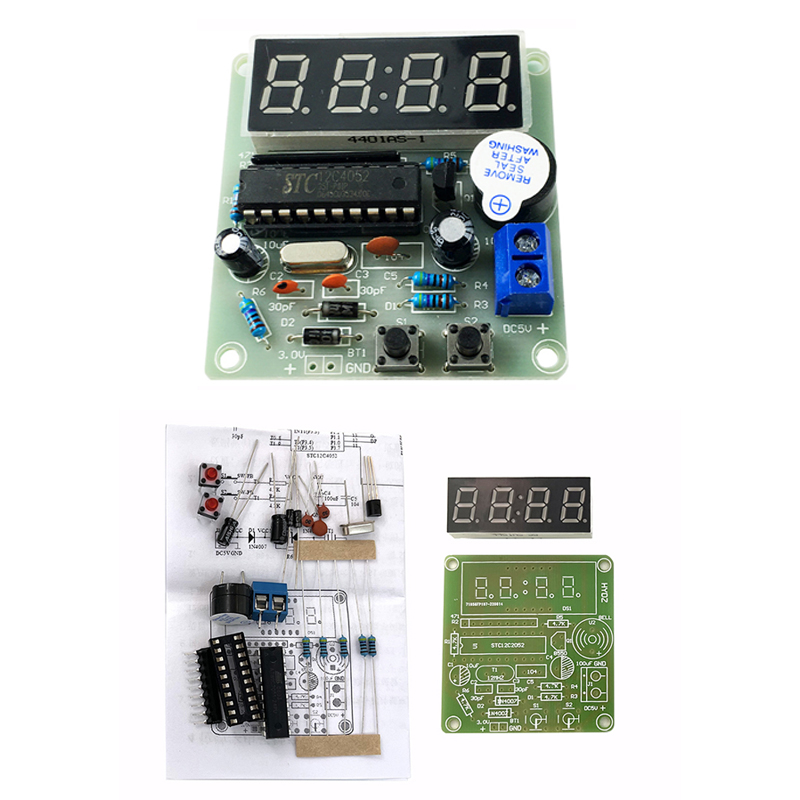 Kit electrónico DIY LED 4 relo - Diy Electronics Youtube reseña y precio