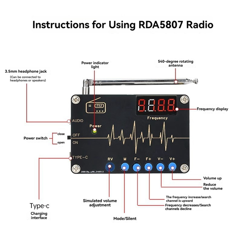 A73E-RDA5807M Kit DIY de Radio - Diy Electronics Soldering Kit reseña y precio