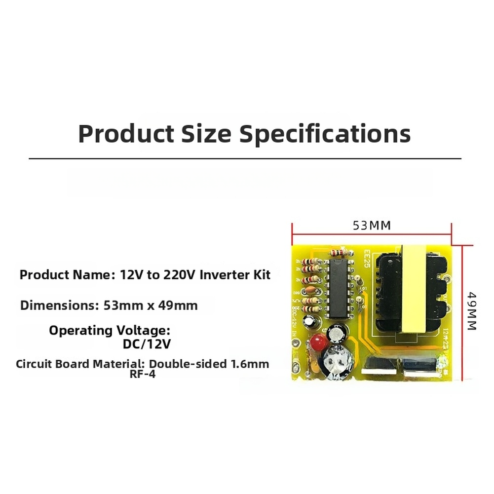 Kit de inversor DC 12V a AC 22 - Diy Electronics Project Kit reseña y precio