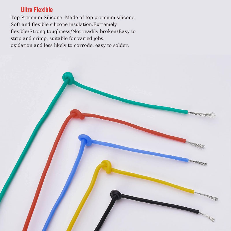 Kit de cables de silicona suav - Diy Electronics Project Kit reseña y precio