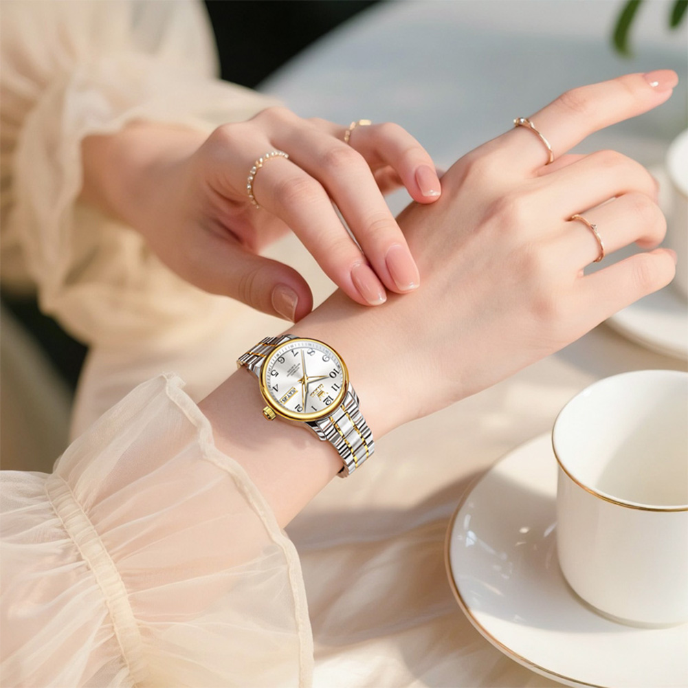 OLEVS Reloj de lujo para mujer - Push Button Tactile reseña y precio