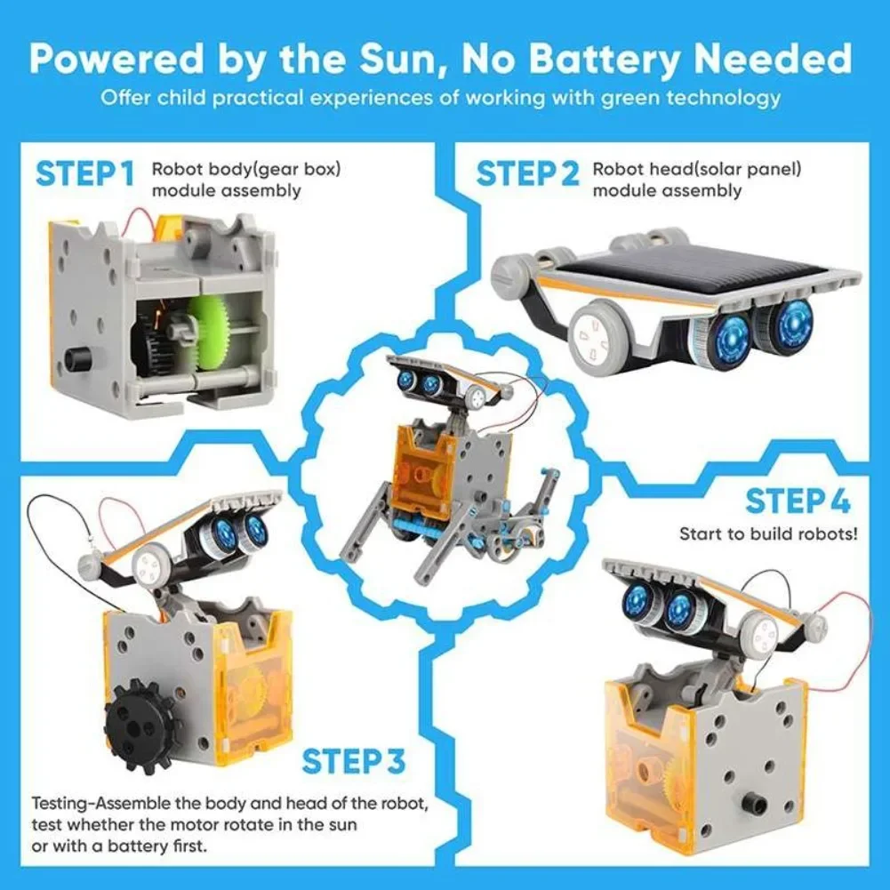 Kit de ciencia Robot con energ - Diy Electronics Game reseña y precio