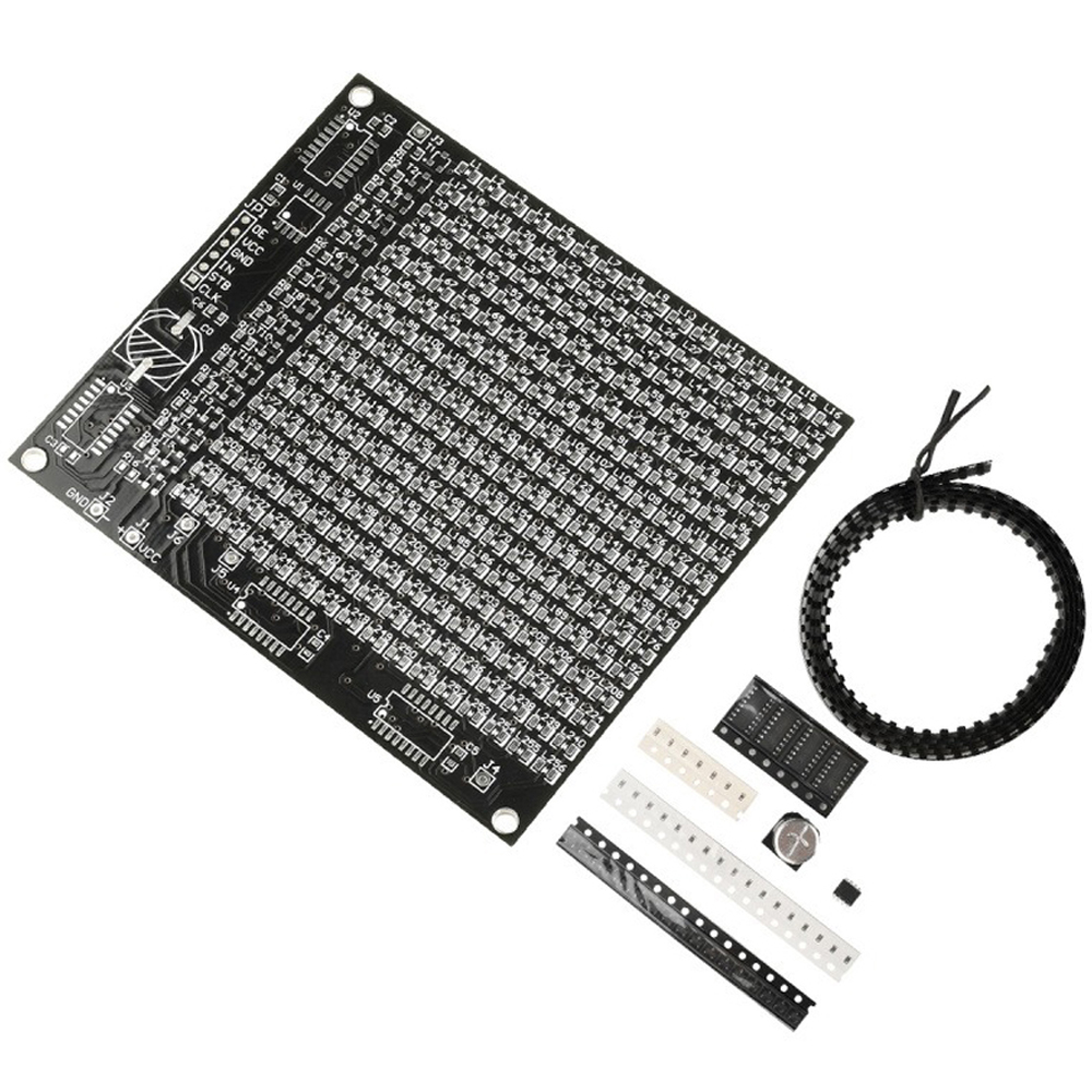 64/256 LED SMD matriz de punto - Diy Electronics Soldering Kit reseña y precio